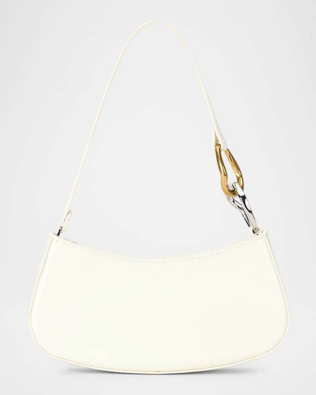 Ollie Chain-Link Leather Shoulder Bag